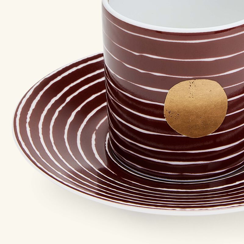 bernardaud aboro coffee cup saucer set of 4
