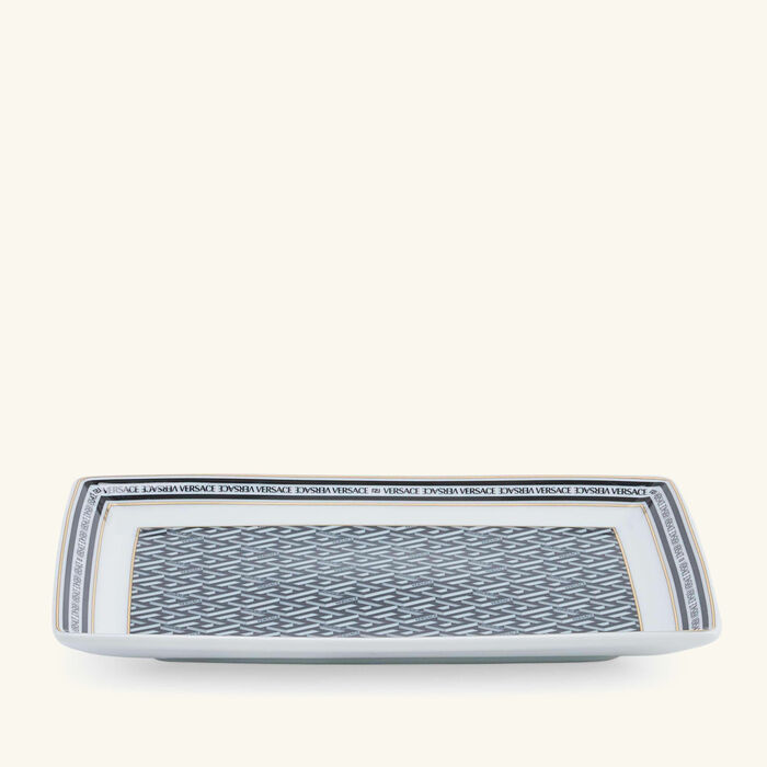 La Greca Signature Serving Platter Rectangular 21cm versace la greca signature serving platter rectangular 21cm