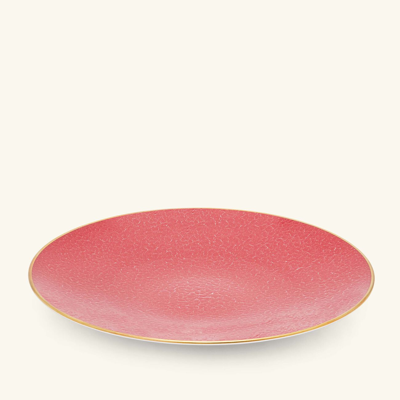 bernardaud rouge empereur dinner plate round red 27cm