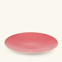 bernardaud rouge empereur dinner plate round red 27cm