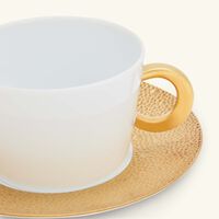 Ecume Or Tea Cup & Saucer Gold bernardaud ecume or tea cup saucer gold