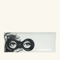 fornasetti tema e variazioni no 371 tray rectangular small grey