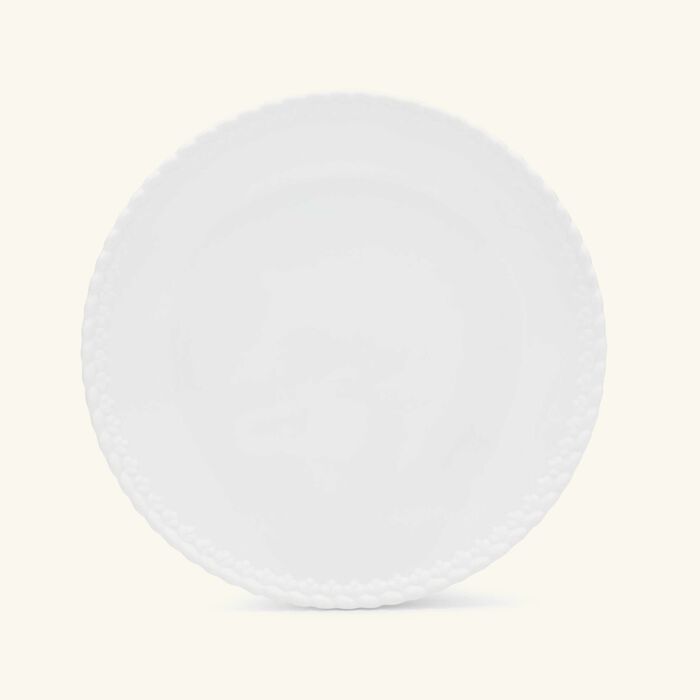 christofle babylone dinner plate round white 27cm