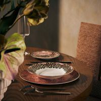 bernardaud collection braqueni soup plate round red 23cm