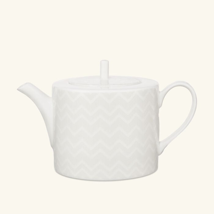 ميسوني هوم إبريق شاي وقهوة زيج زاج أبيض