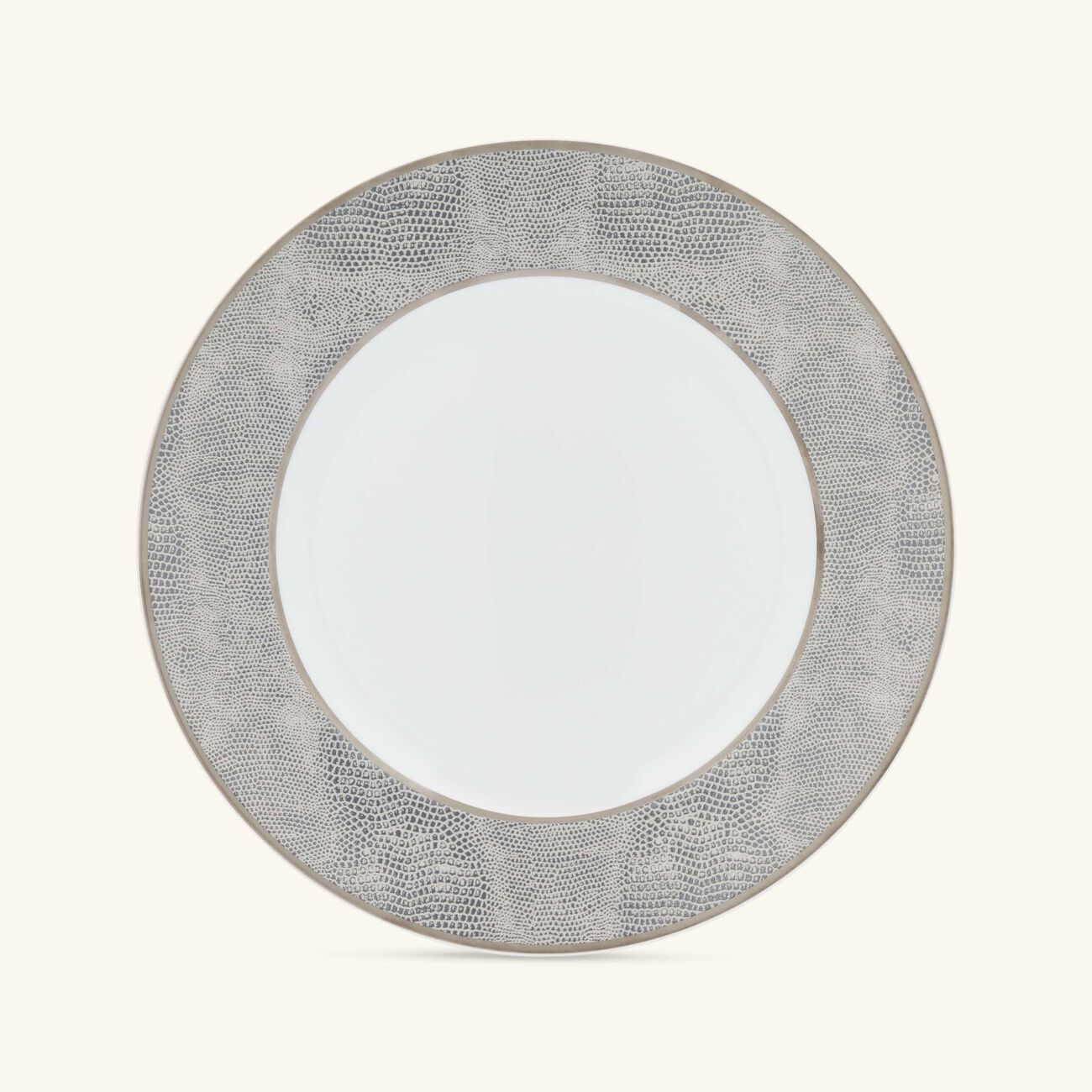 bernardaud sauvage dinner plate round grey 26cm