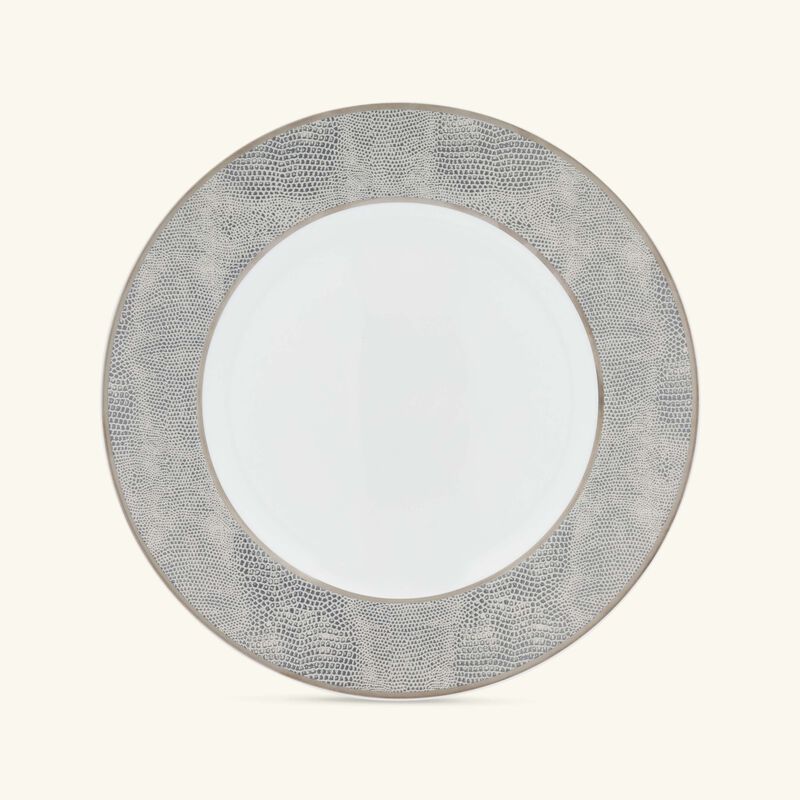 bernardaud sauvage dinner plate round grey 26cm