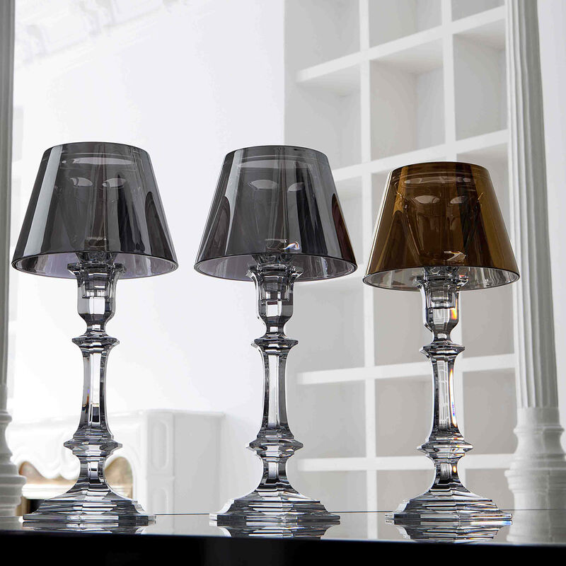 baccarat our fire candle holder gold