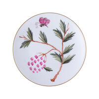 Jardins De Shalimar Pink Coupe Dessert Plate, small