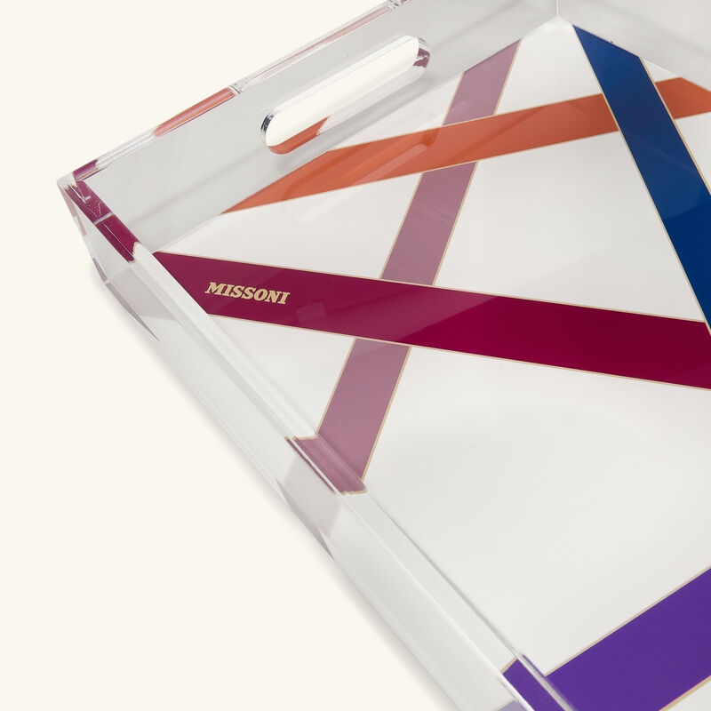 missoni home nastri tray medium multicolor