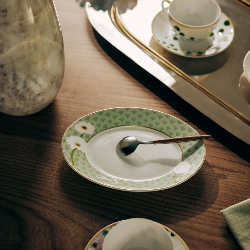 برناردو طبق برايانا للخبز والزبدة بيضاوي أخضر 21 سم