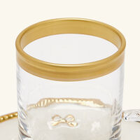 villari butterfly arabic tea cup saucer small white