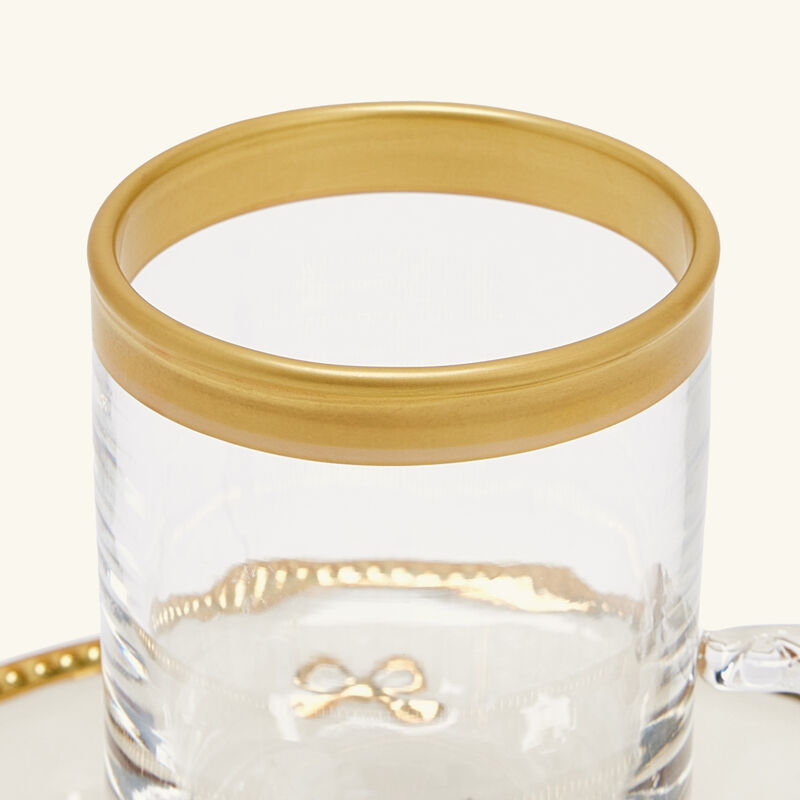 villari butterfly arabic tea cup saucer small white