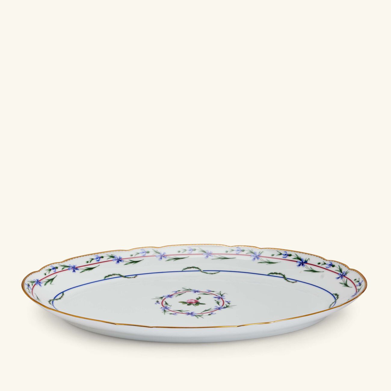 Le Gobelet Du Roy Serving Platter Oval White 33cm bernardaud le gobelet du roy serving platter oval white 33cm