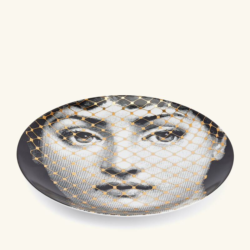 fornasetti tema e variazioni no 78 wall plate gold