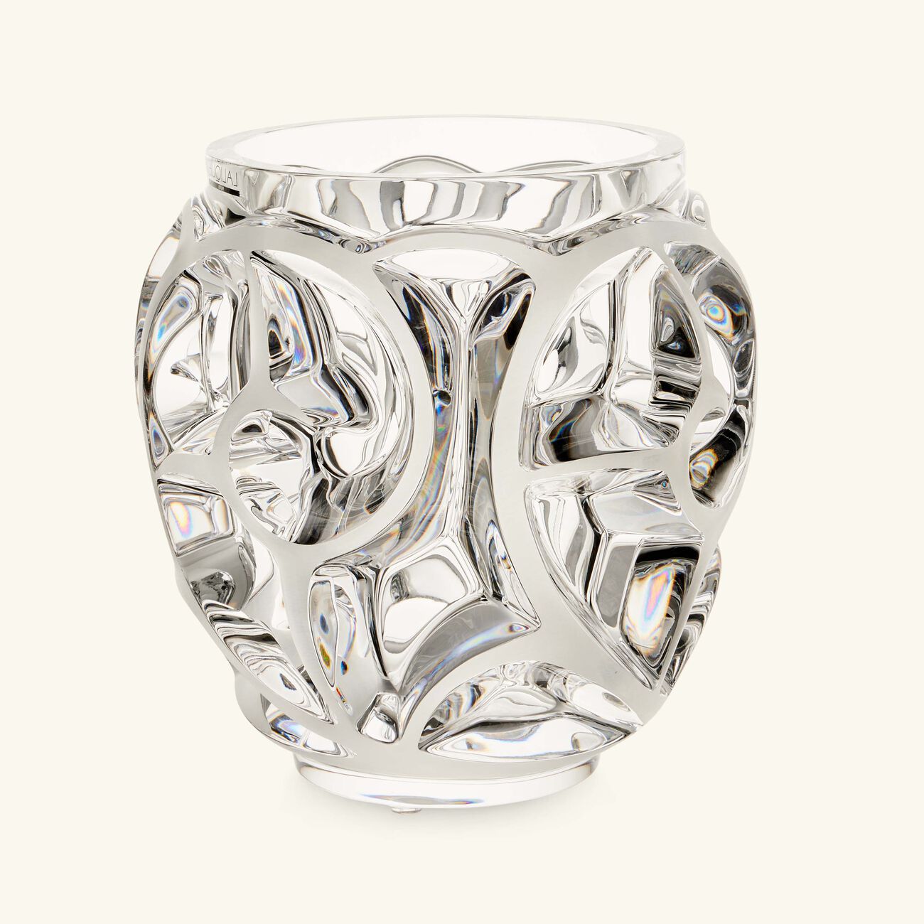 Tourbillons Vase Small Clear lalique tourbillons vase small clear