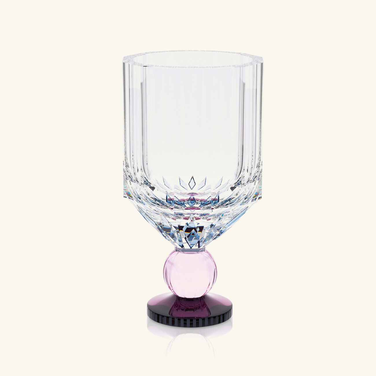 reflections copenhagen harlequin vase clear