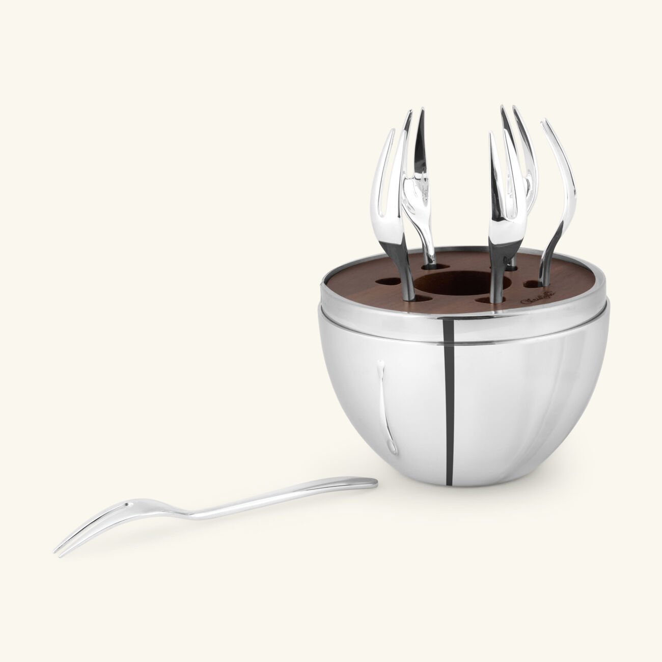 christofle mood mini cocktail fork silver set of 6