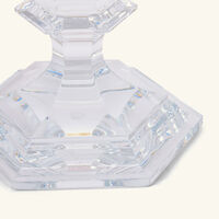 baccarat our fire candle holder clear