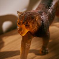 daum jaipur panther sculpture brown