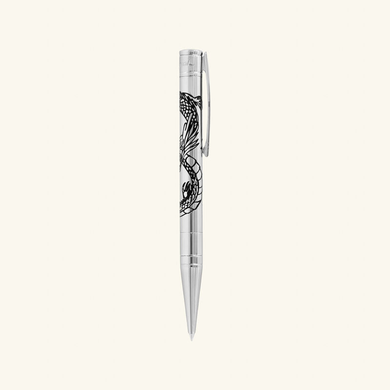 Line D Initial Ballpoint Pen Black st dupont line d initial ballpoint pen black