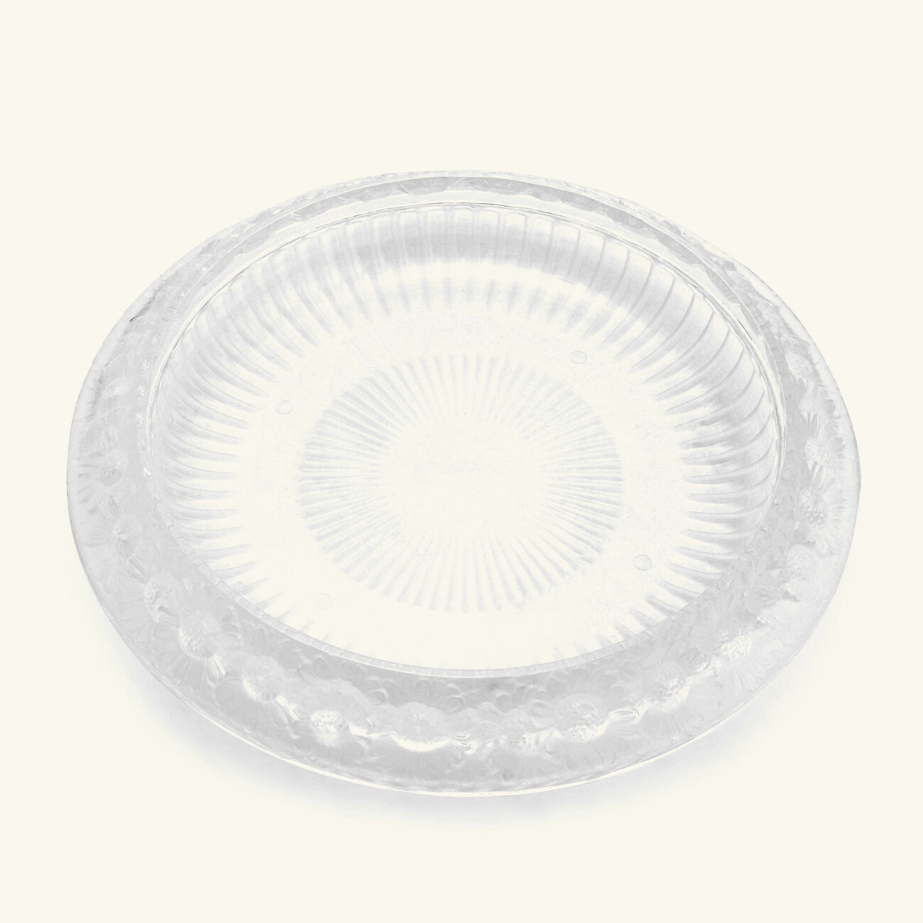 lalique marguerites serving bowl clear 36cm