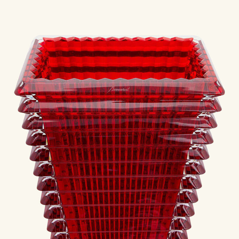 مزهرية آي مستطيلة متوسطة حمراء large