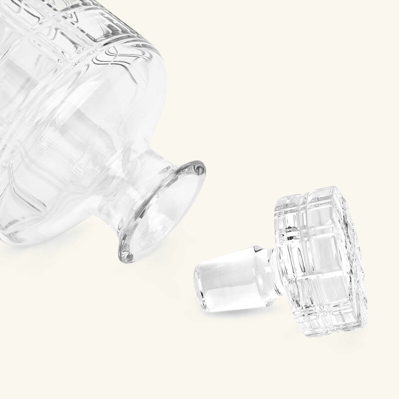 ralph lauren home hudson plaid decanter clear