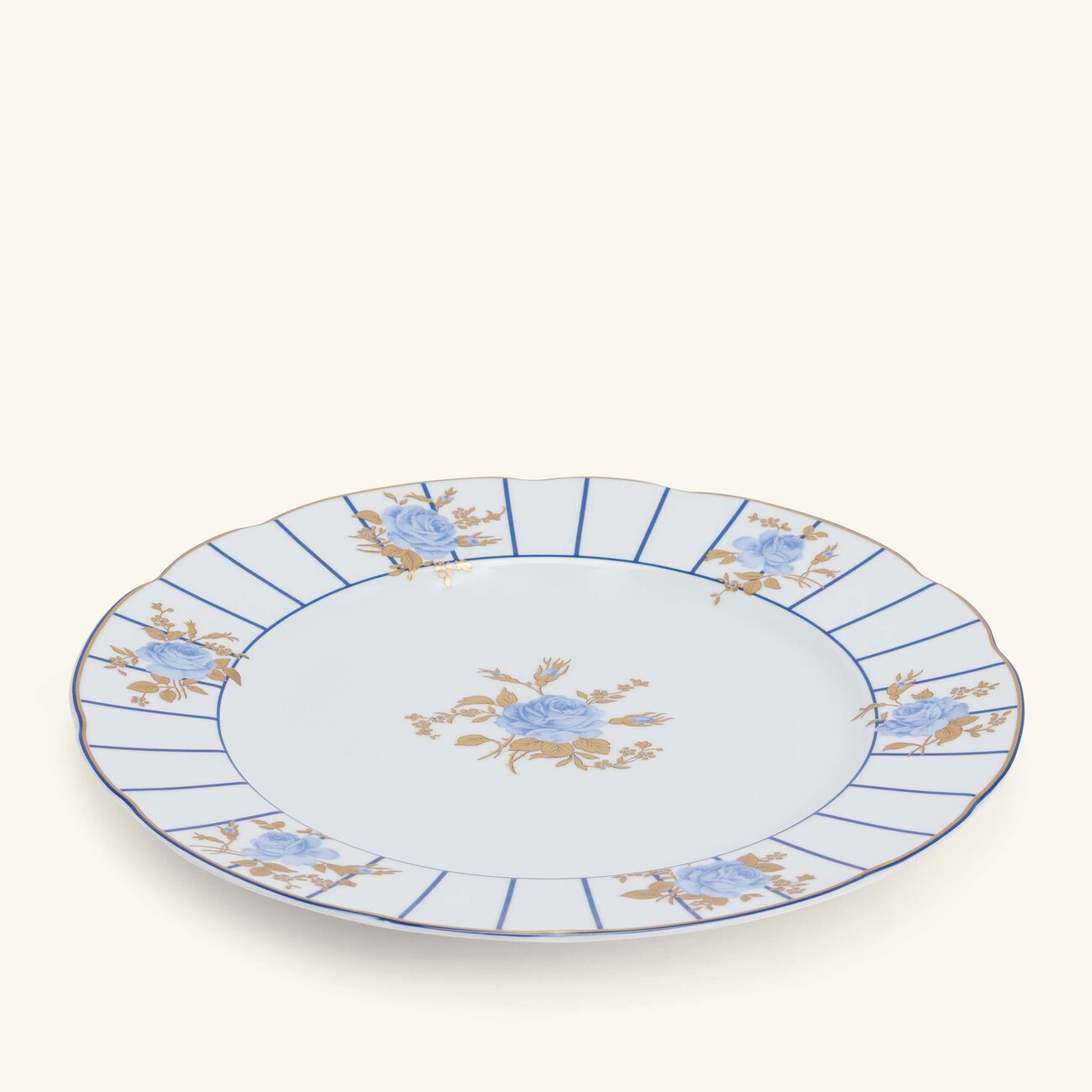 bernardaud brocante dinner plate round blue 27cm