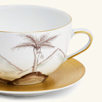 marie daage bamboo colonies coffee cup saucer pink