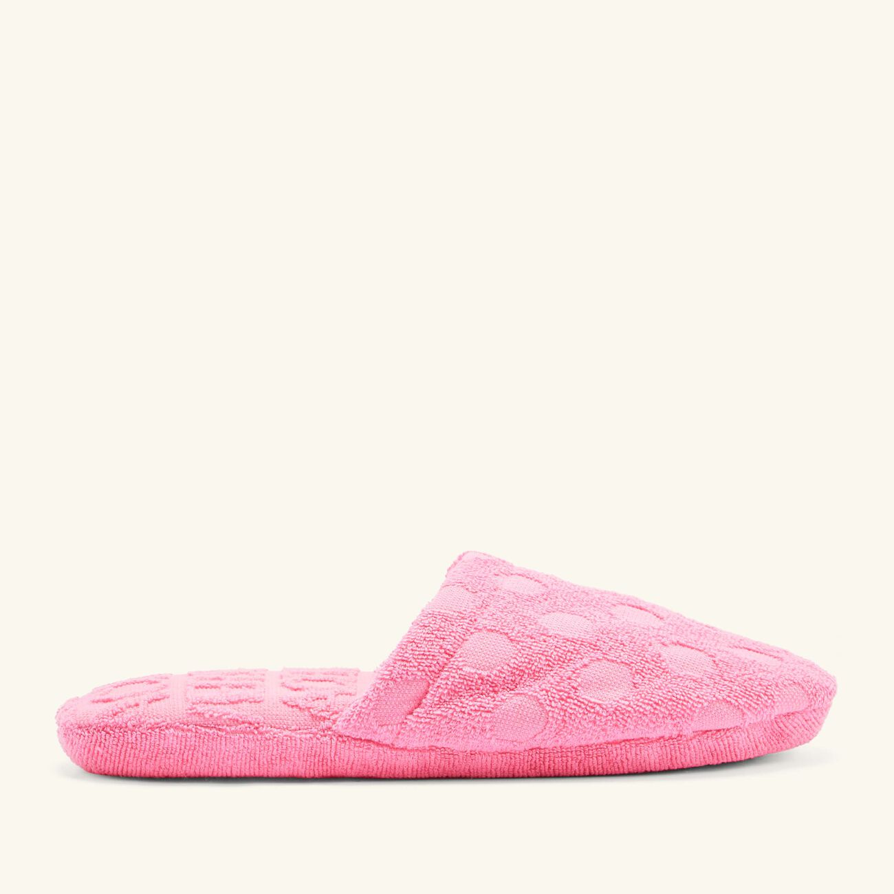 versace allover polka dot slippers pink