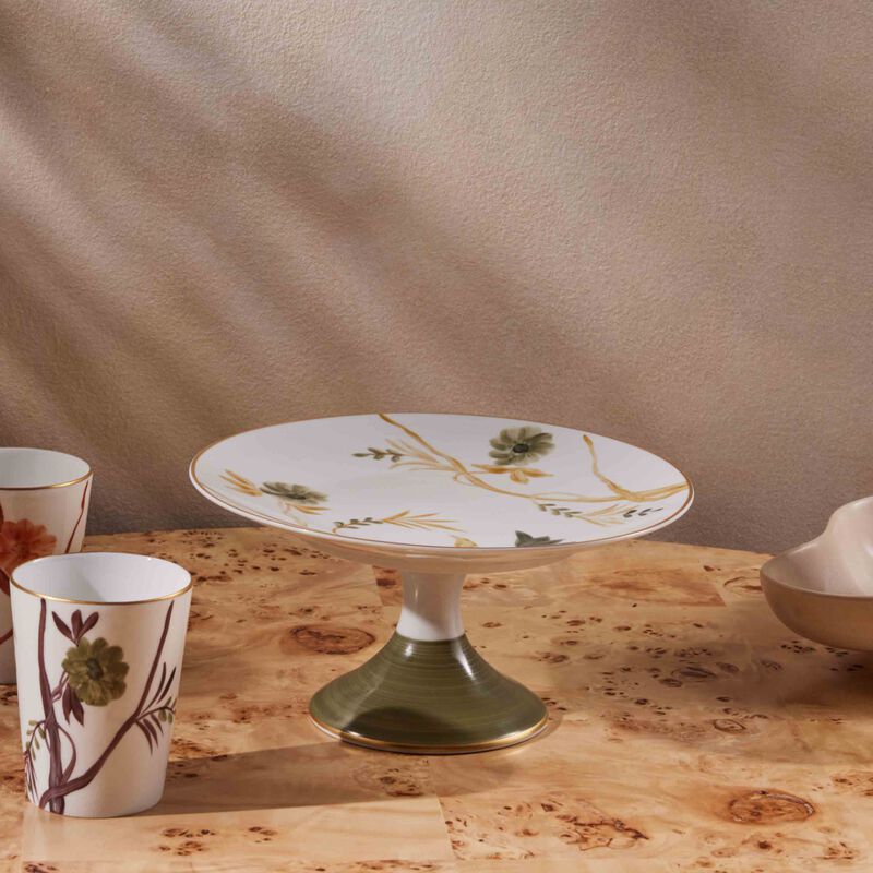 marie daage bouquet de vie cake stand green