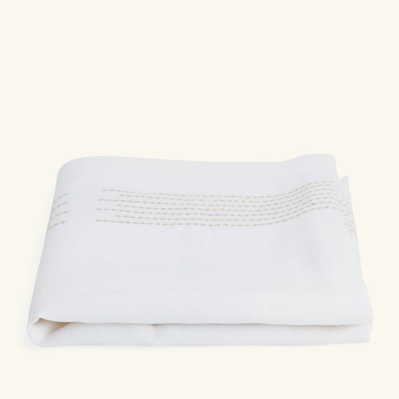catherine denoual palazzo table runner white