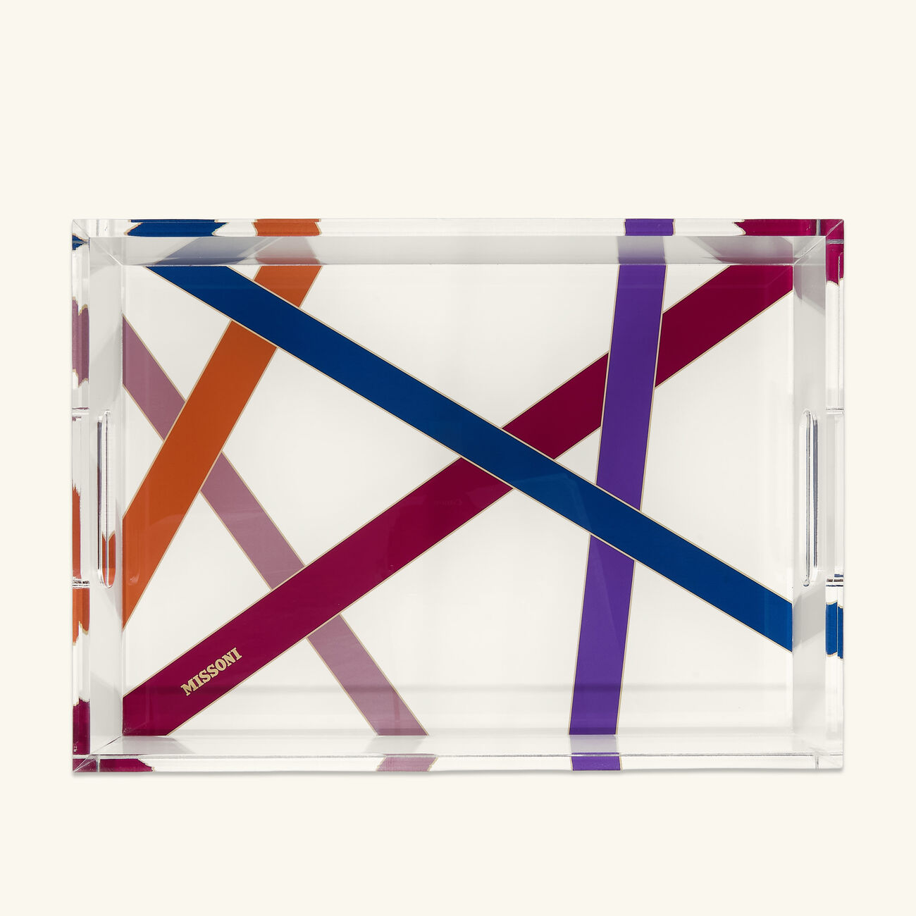 missoni home nastri tray medium multicolor