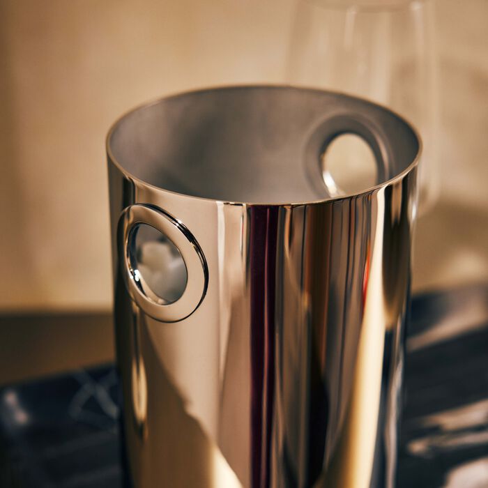 oh de christofle wine bucket stainless steel