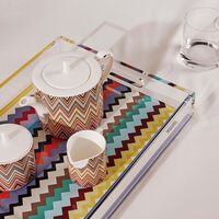 missoni home riverbero tray rectangluar large multicolor