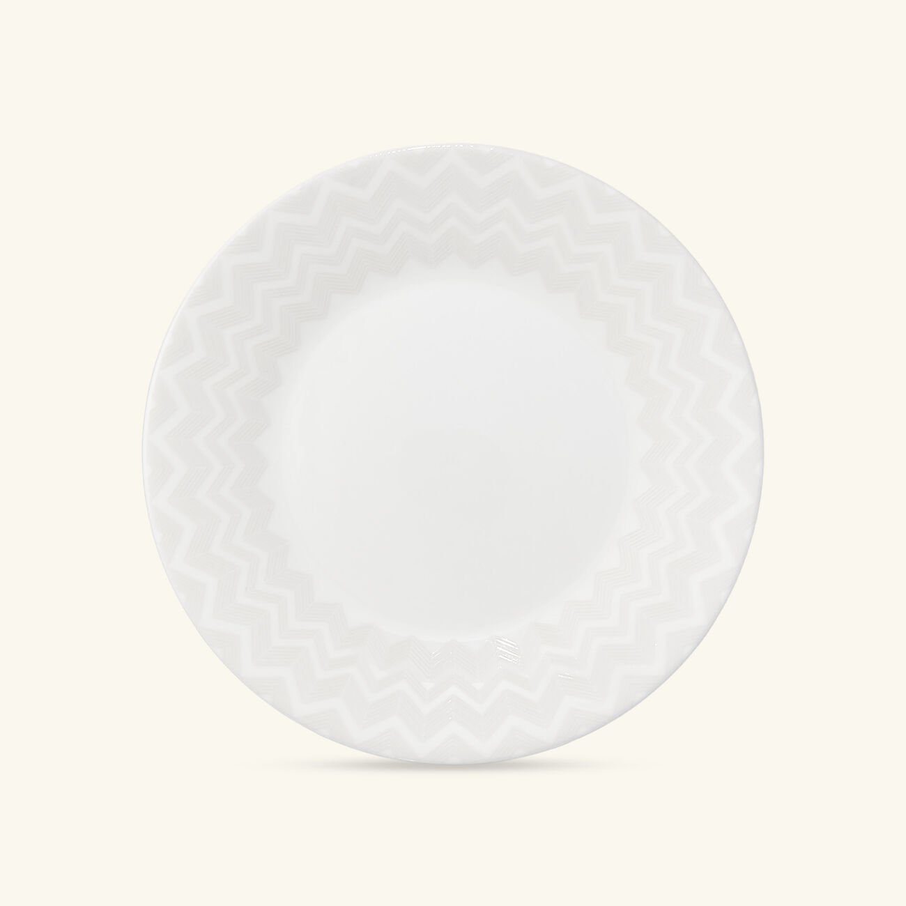 missoni home zig zag dessert plate round white 21 cm set of 2