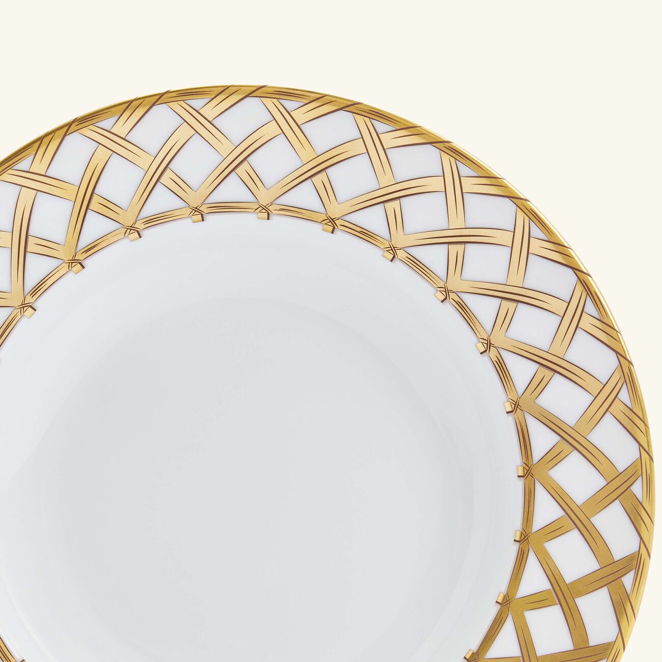 pinto paris vannerie soup plate gold 22cm