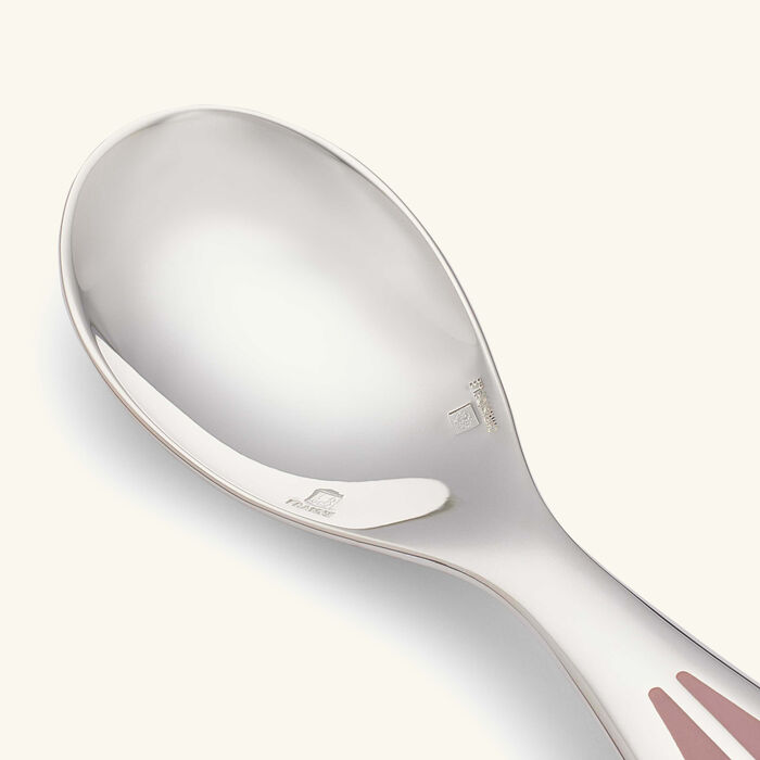 christofle quartz talisman baby spoon pink