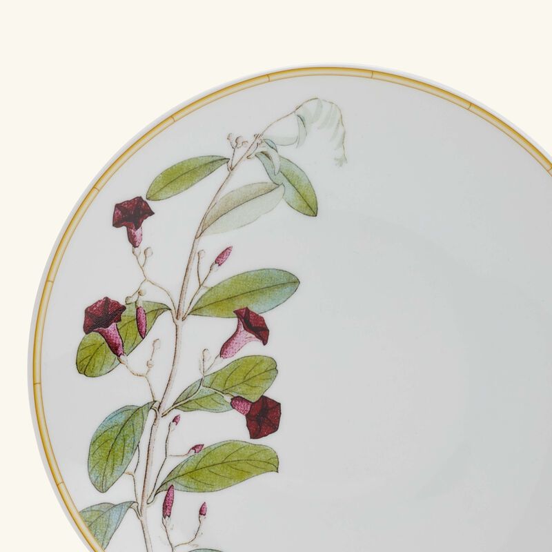 bernardaud jardin indien bread butter plate round green 16cm