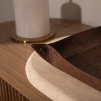 etro arnica decorative tray square brown 25cm