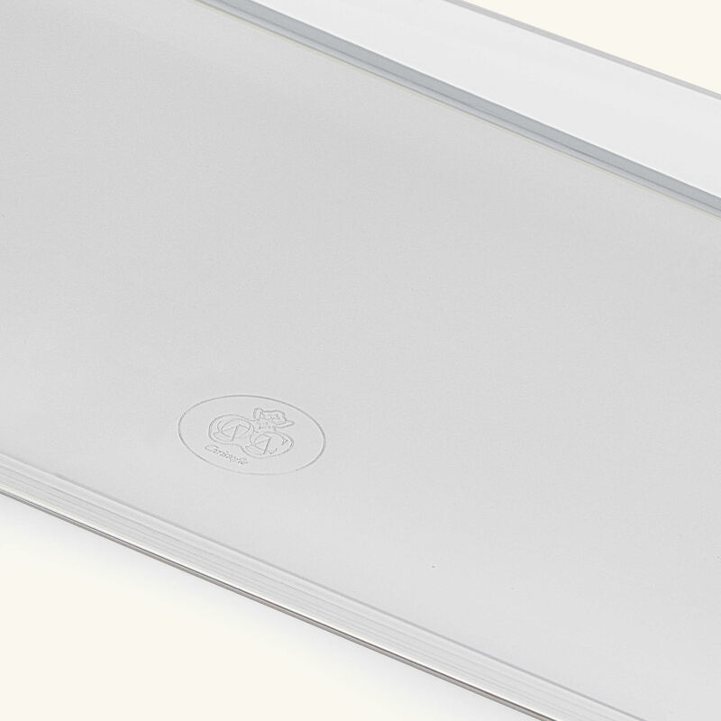 christofle silver time serving tray rectangular medium silver plated