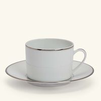 christofle albi tea cup   saucer silver