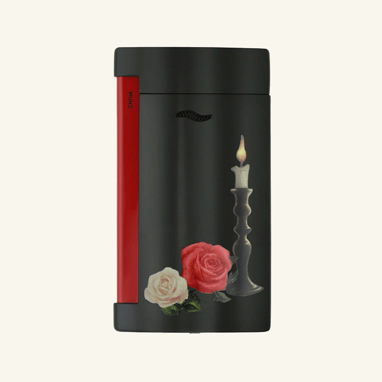st dupont slim 7 memento mori lighter black
