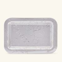 christofle graffiti serving tray rectangular small silver plated