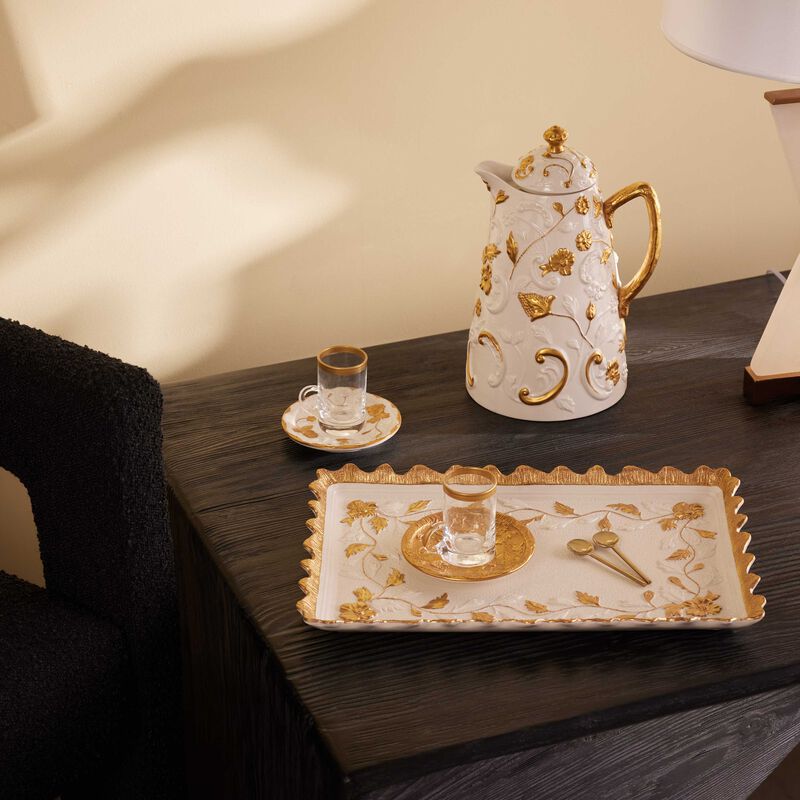 villari taormina serving tray rectangular medium white