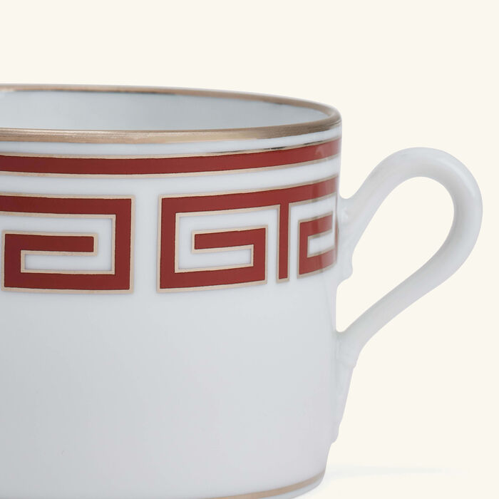 Labirinto Tea Cup Red ginori 1735 labirinto tea cup red