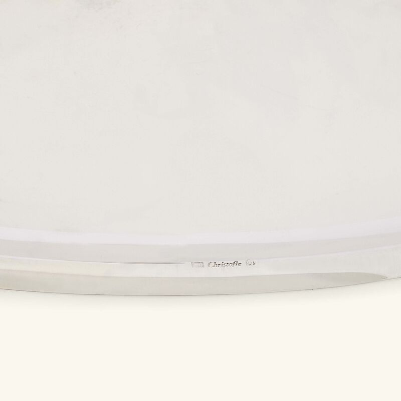 christofle vertigo cover oval silver plated