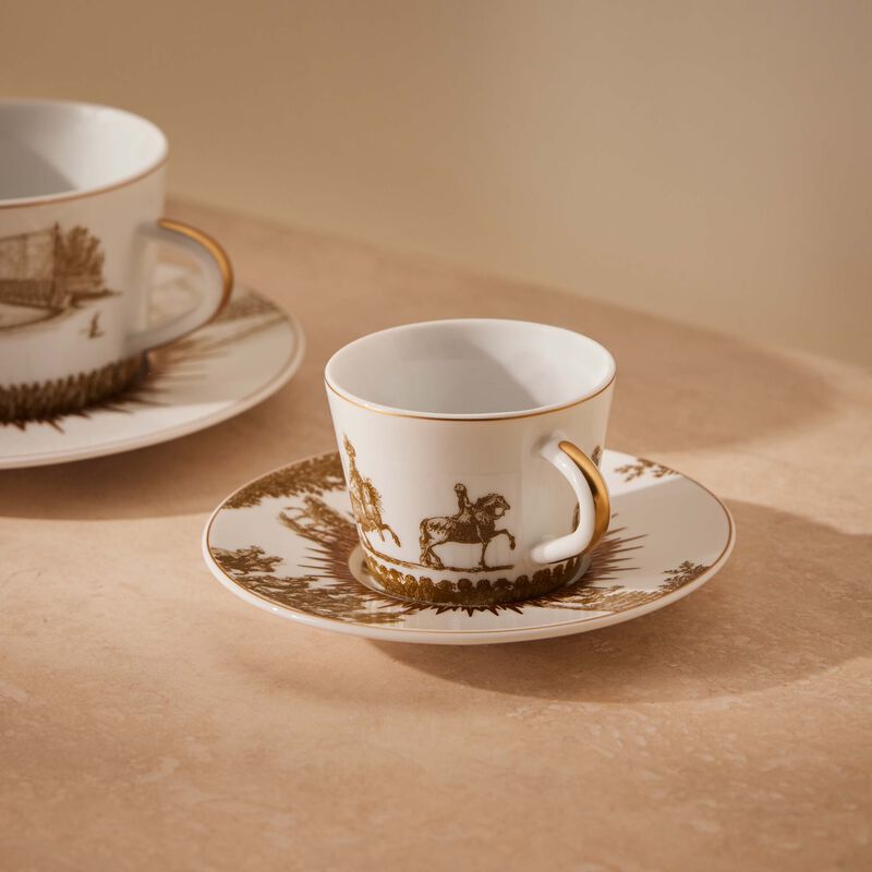 Versailles Enchante Set Of 4 Espresso Cups & Saucers bernardaud versailles enchante set of 4 espresso cups saucers