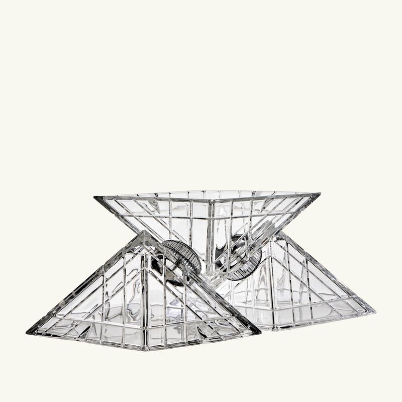 mario cioni c crystal pyramidion centerpiece clear